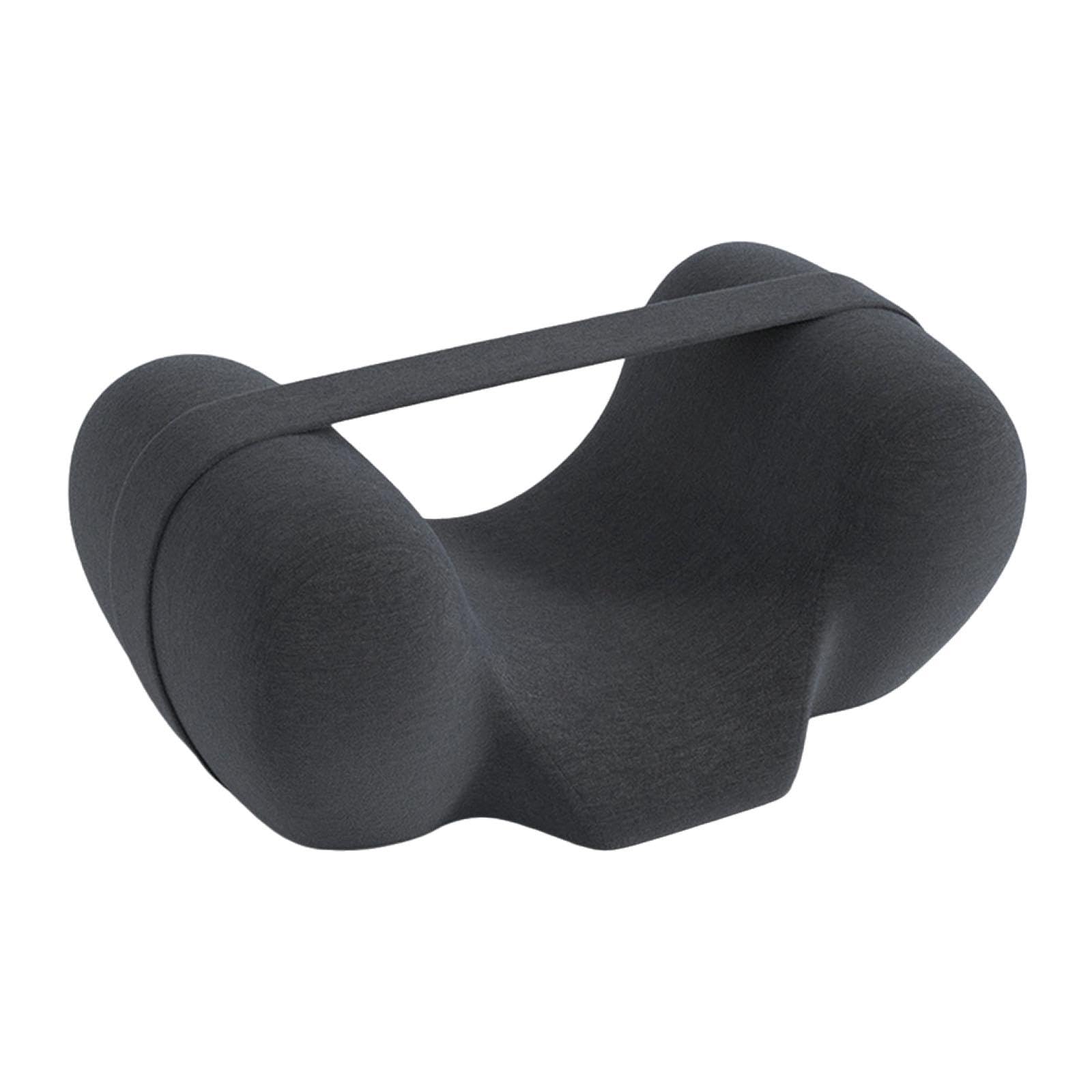 Oreiller pour dormir sur le dos coussin de tête ergonomique gris foncé
