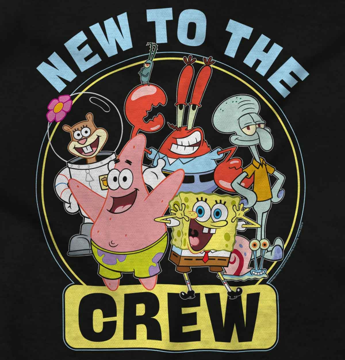 Brisco Brands SpongeBob and Friends New to the Crew Baby Romper Boys or Girls