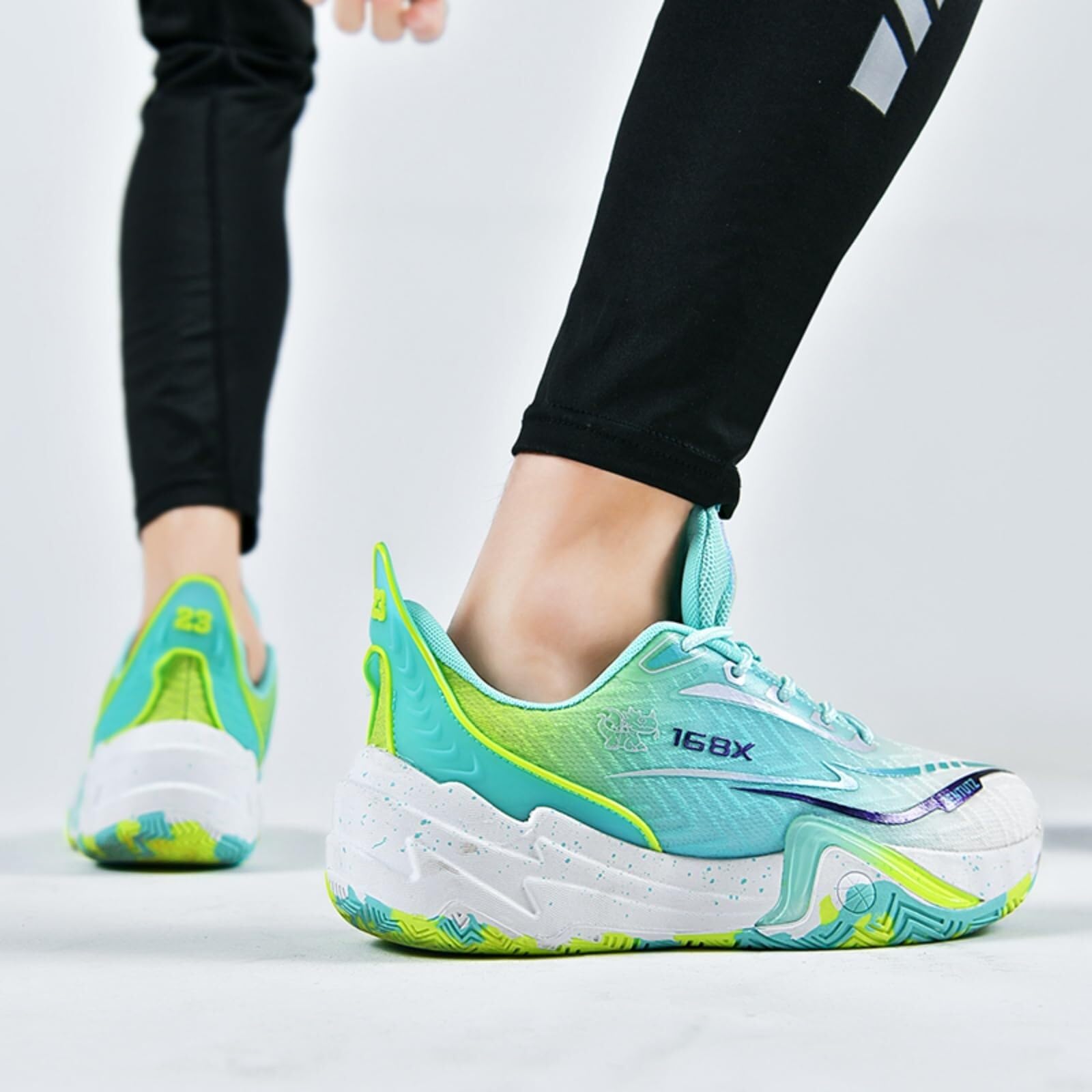 Unisex 2-Tone Buty koszykówka Oddychające In/Out Trening młodzież