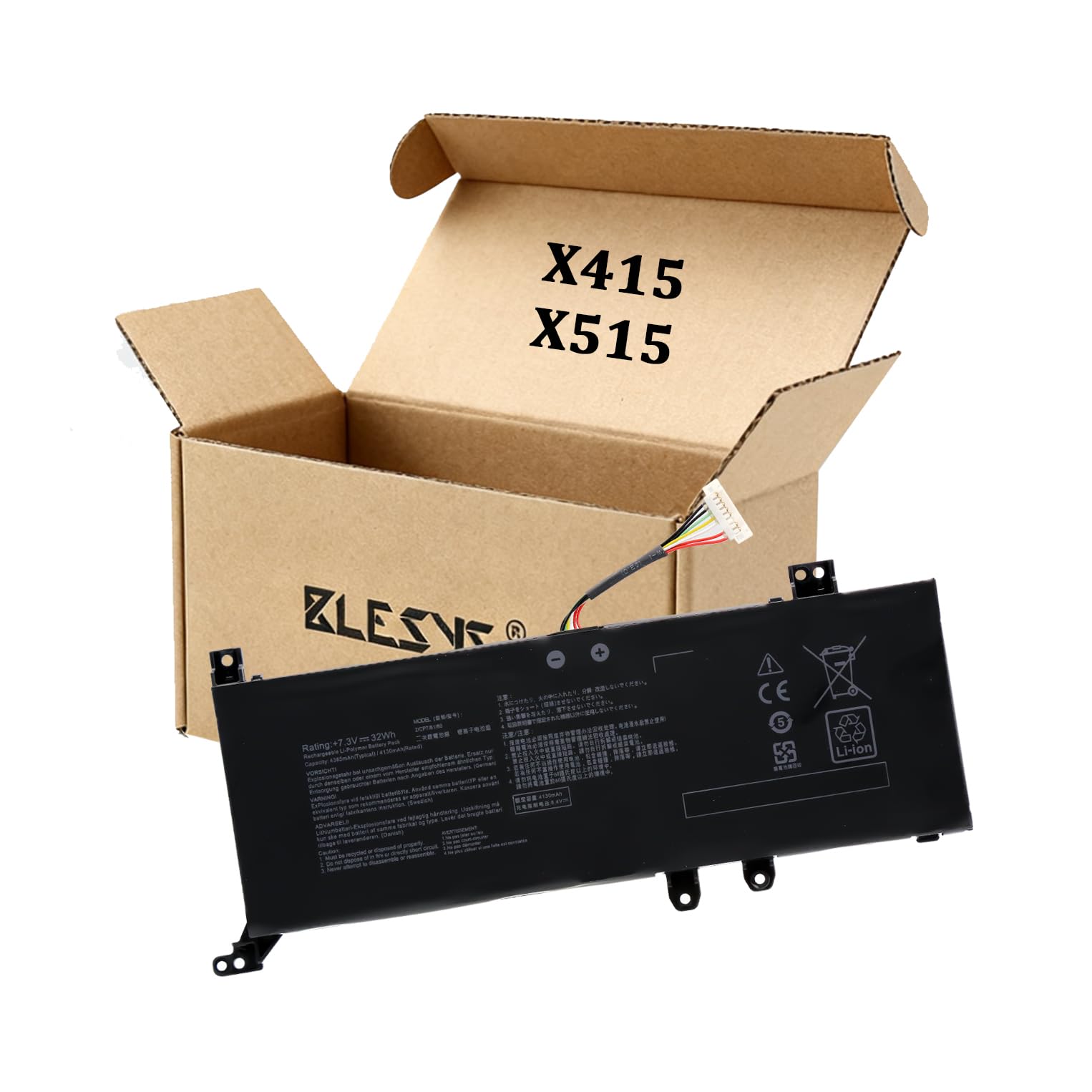 BLESYS X415 X515 Batteria per ASUS Vivobook 14 X415J X415JF X415JP X415JA X415DA X415E X415EA 15 X515MA X515UA X515J X515JA X515E X5EA Series