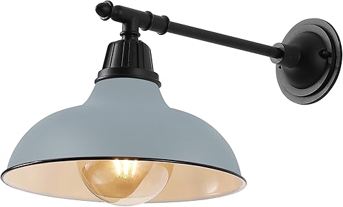 Miniatura 7 de JONATHAN Y JYL7615G Wallace - Lámpara de 12.25 pulgadas para interiores y exteriores, con brazo victoriano LED de hierro industrial para exteriores