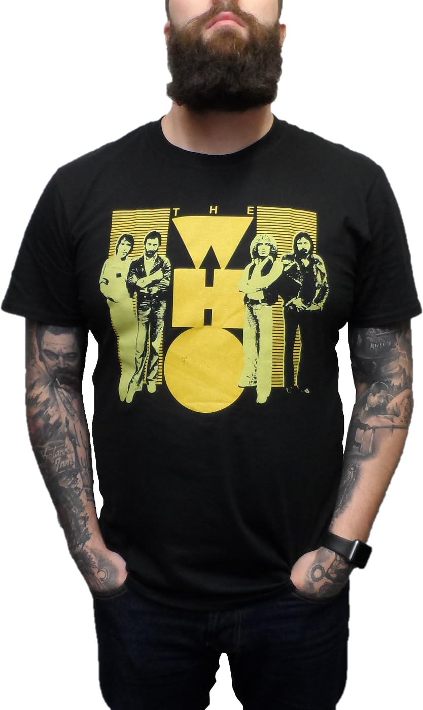Mazeys Men's Band Shot Official The Who T Shirts… (Band Shot) Xlarge