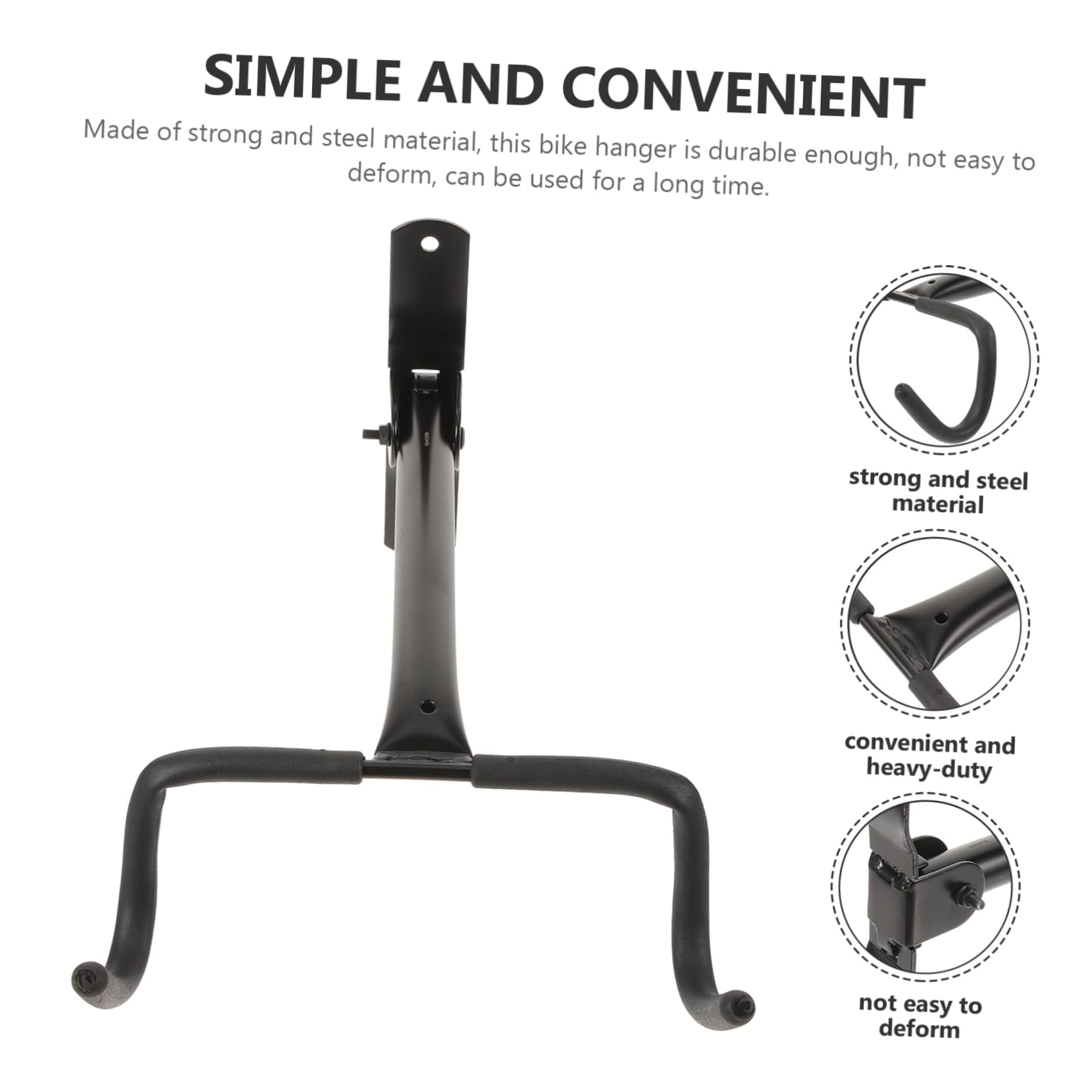 Cabilock Colgador Pared Bicicleta Diseño Giratorio y Optimización de Espacio, Soporte para Garaje y Organización de Herramientas