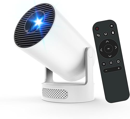 Mini proyector con WiFi y Bluetooth, compatible con proyector portátil 1080P 4K, proyectores inteligentes Android 14 HY300 Ultra, corrección