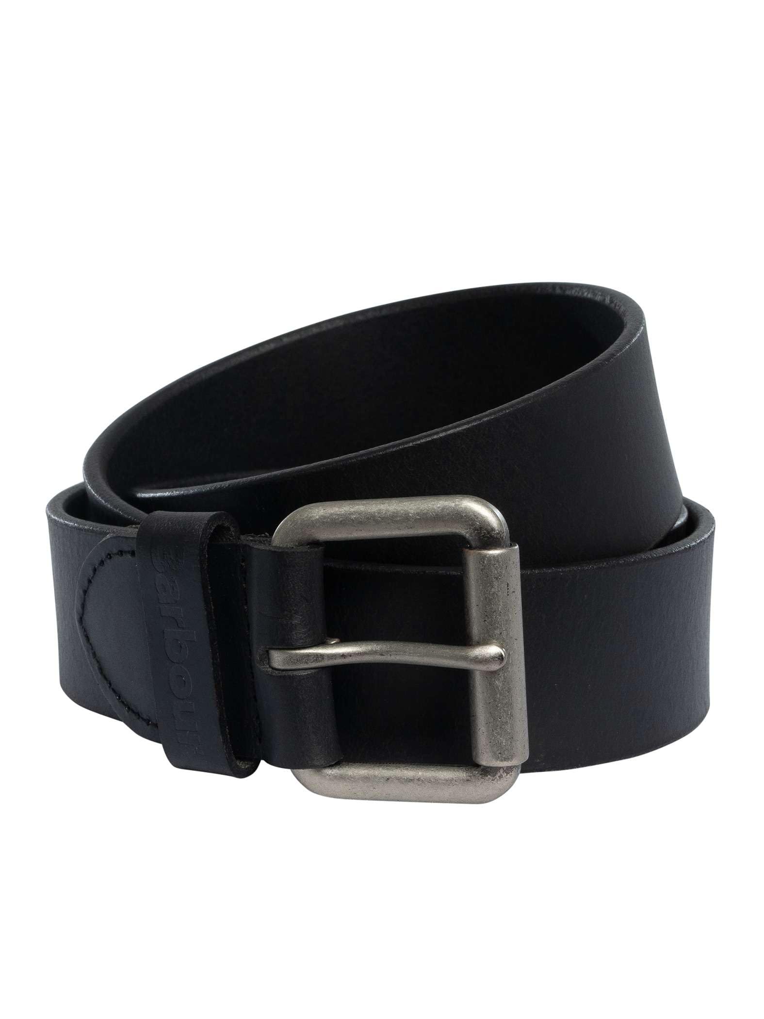 Barbour Men's Black Allanton Leather Belt