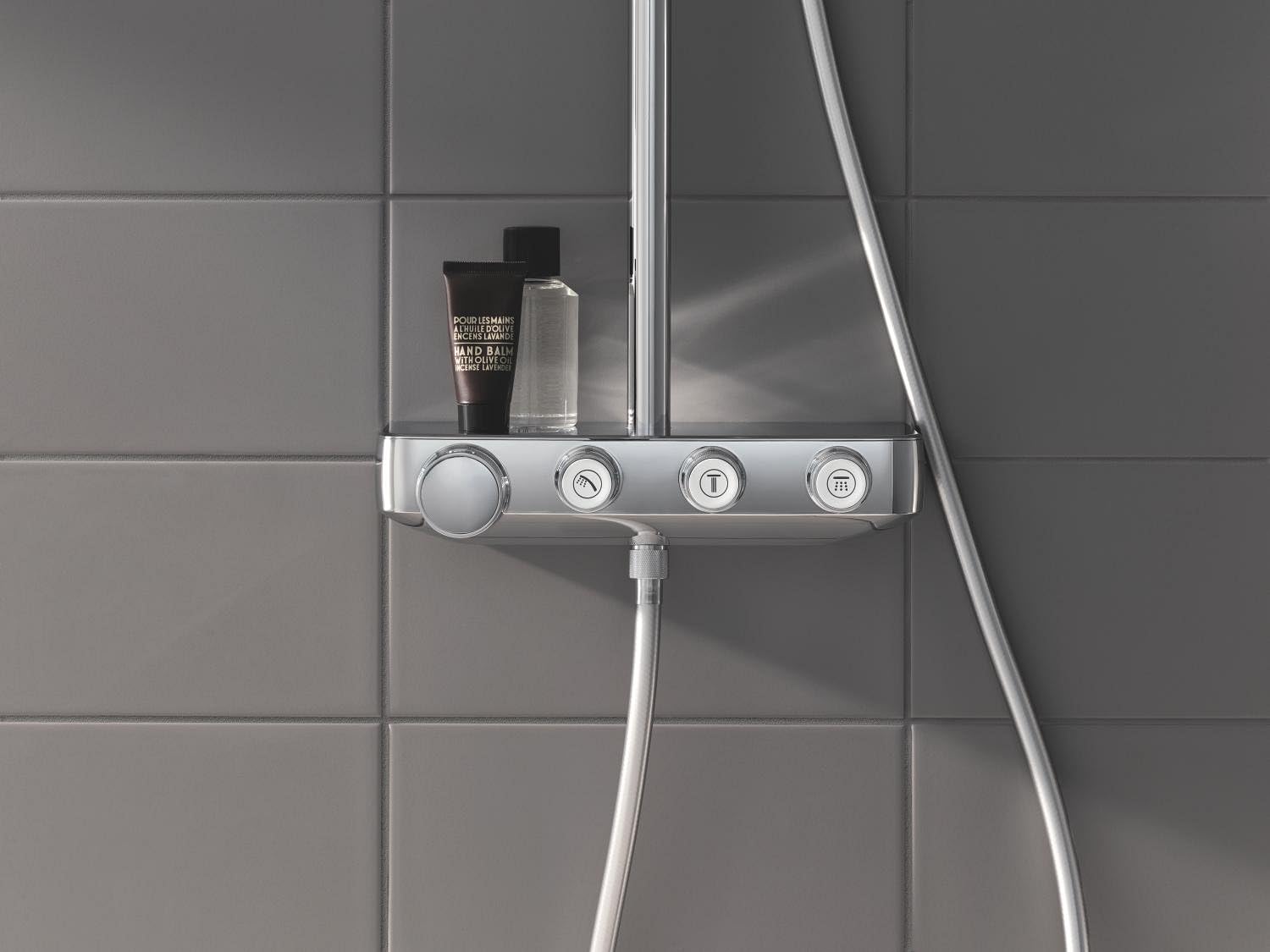 Grohe Sistema Doccia Euphoria SmartControl 310 Cube con Miscelatore Termostatico, Cromo, Soffione 310 mm 26508000