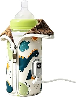 Feeding Bottle Insulation Cover Prortable Digital Display USB Powered | Breastmilk Bottle Warmer Sleeve Crover for Kitchen Stroller Bedside Airplane Travel