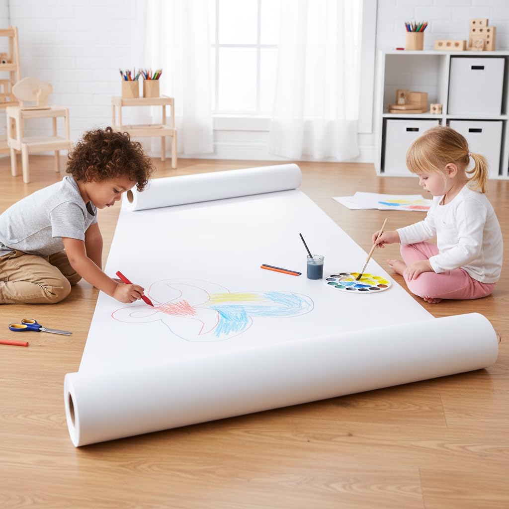 Carta da Disegno in Rotolo per Bambini, 20m x 44cm