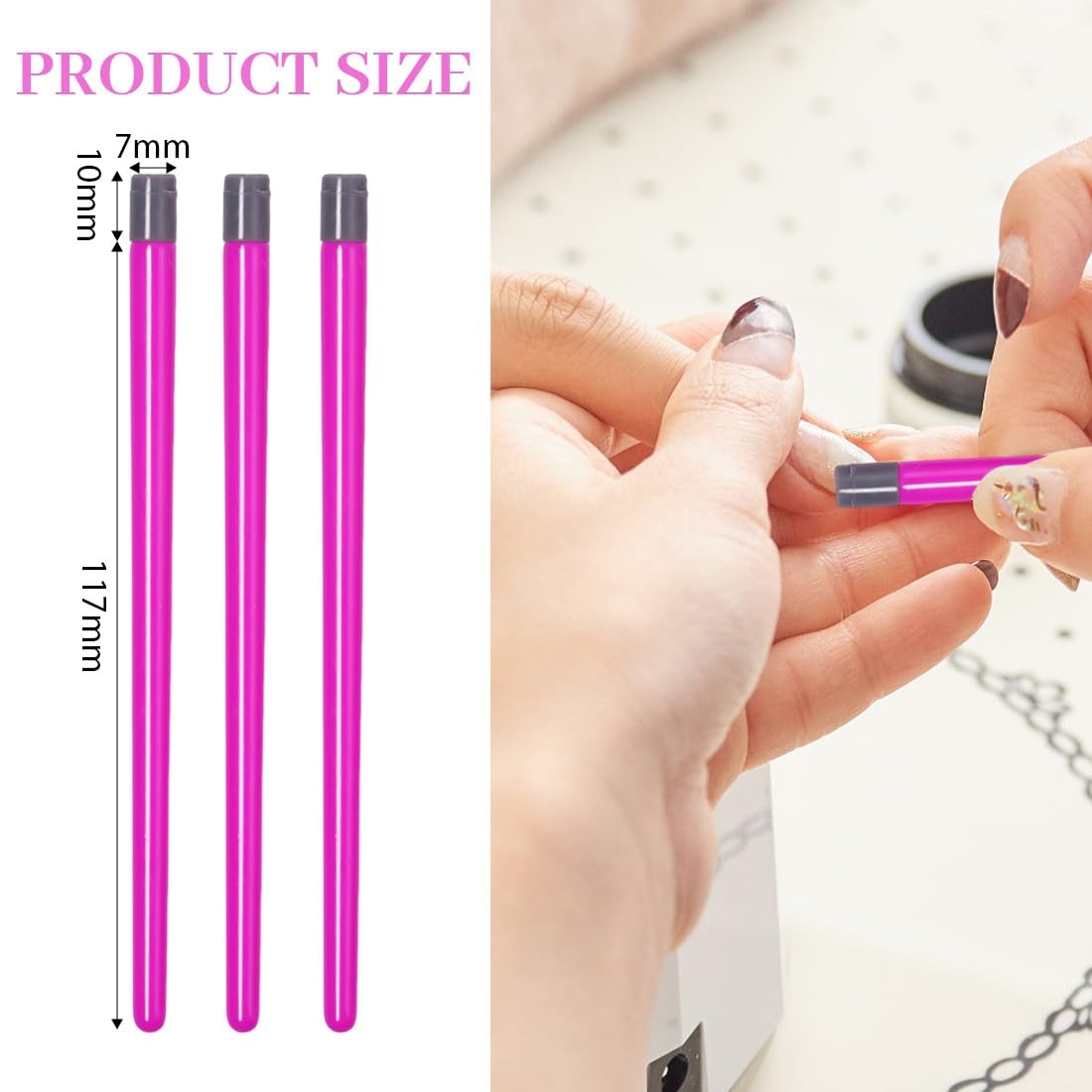 Penne per Stampa Nail Art,15 Pezzi Penne per Timbri per Nail Art in Silicone,Penne per Timbri per Unghie con Motivi, per Donne e Ragazze