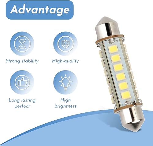Miniatura 5 de Bombilla LED de 12 V para refrigerador RV compatible con bombilla Dometic 200729000P, apta para refrigeradores RM2662 RM2620 RM3762 RM3962 RM1350M