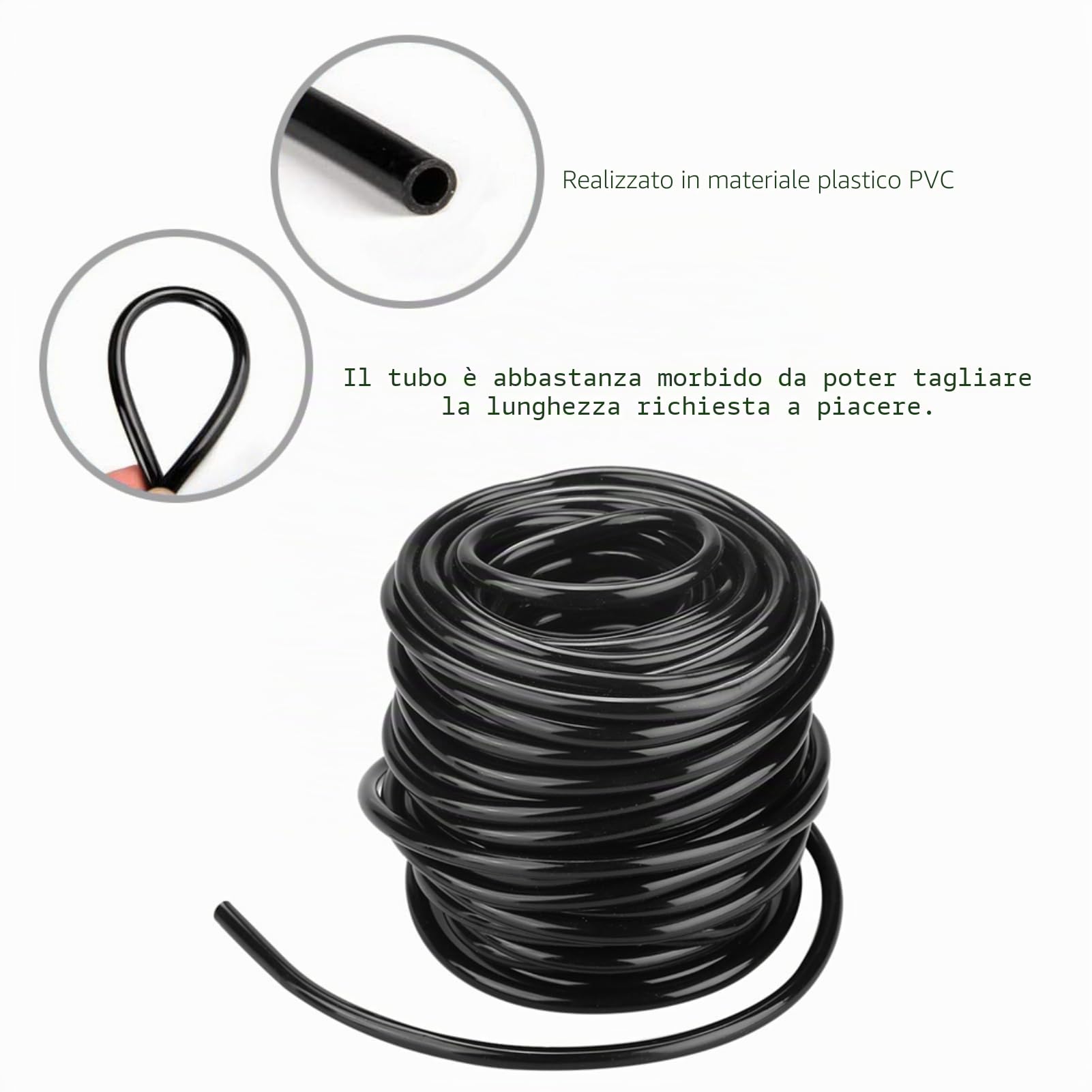 Tubo da giardino per irrigazione da giardino, 10 m/20 m/50 m, di collegamento