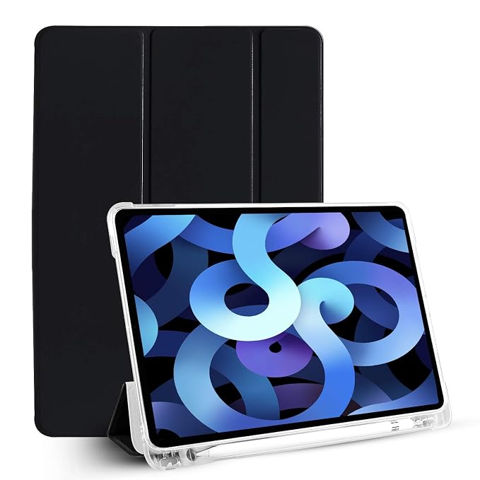 GRIPP Rhino Transparent PC Back Case for iPad Air 10.9 inch (4th/5th Generation, 2020/2022), iPad Air 11 inch (M2/M3/M4, 2024/2025/2026), iPad Pro 11 inch (3rd/4th Generation, 2021/2022) - Black
