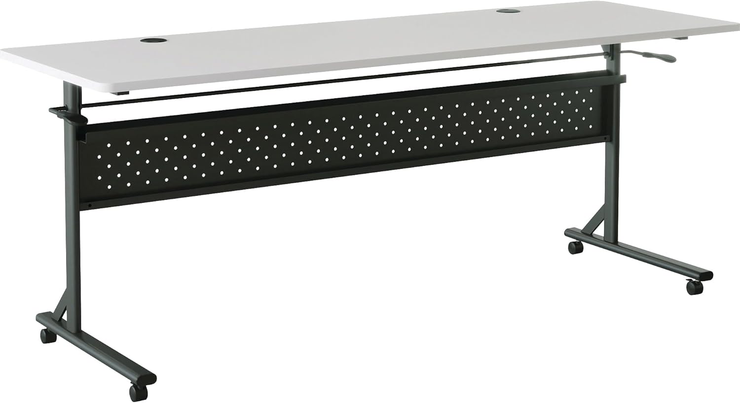 Lorell Shift 2.0 Flip & Nesting Mobile Table, Gray