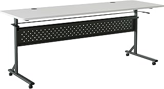 Lorell Shift 2.0 Flip & Nesting Mobile Table, Gray