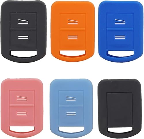 Miniatura 5 de Toiumops Funda para llave de coche para Opel Astra H J G Corsa Insignia Zafira Vectra Mokka, funda de silicona para llave de coche de 2 botones