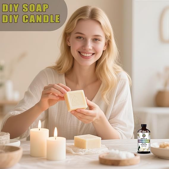 Jasmine Essential Oil for Diffuser Massage Cleaning,Jasmine Oil 4 oz