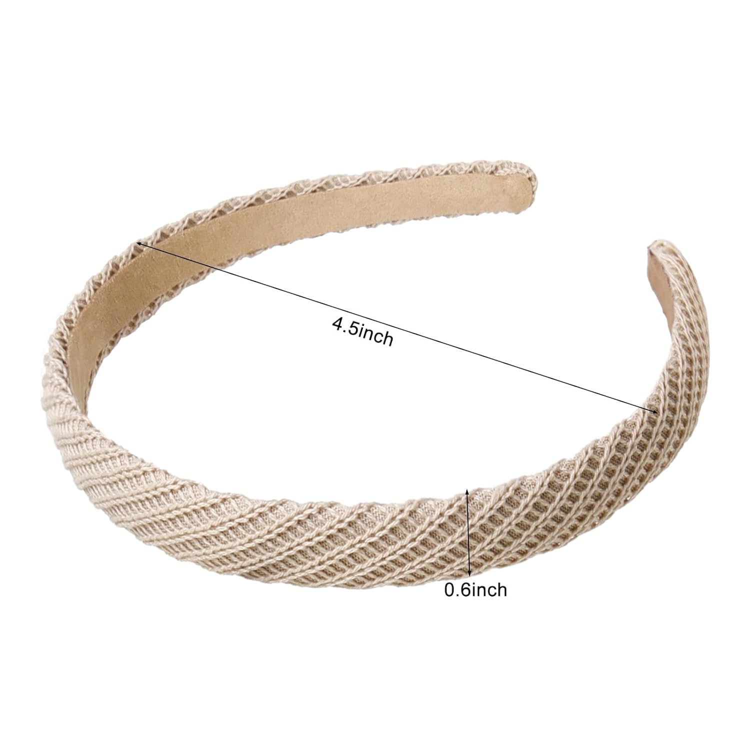DRESHOW 4 Pack Headbands for Women and Girls Thin Knitted Hairbands Fashion Cute Solid Colors Non Slip Hair Accessories - Image 2