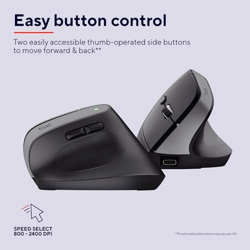 Trust Bayo+ Ergonomik Kablosuz Mouse-Syh - Görsel 6