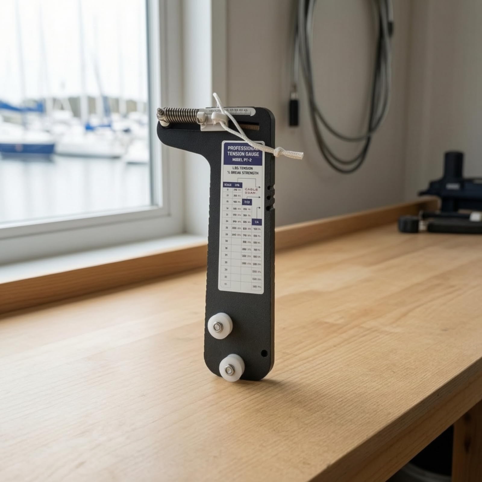 Segelboot-Takelage-Spannungsmesser Kompakt Drahtseil-Spannungsmesser Hochpräzise Drahtseil-Spannungsmessgerät für Segler