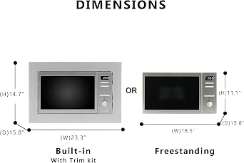 Equator Hybrid Combo Microwave + Oven 0.8 cu.ft. Free Standing or Built-in Stainless