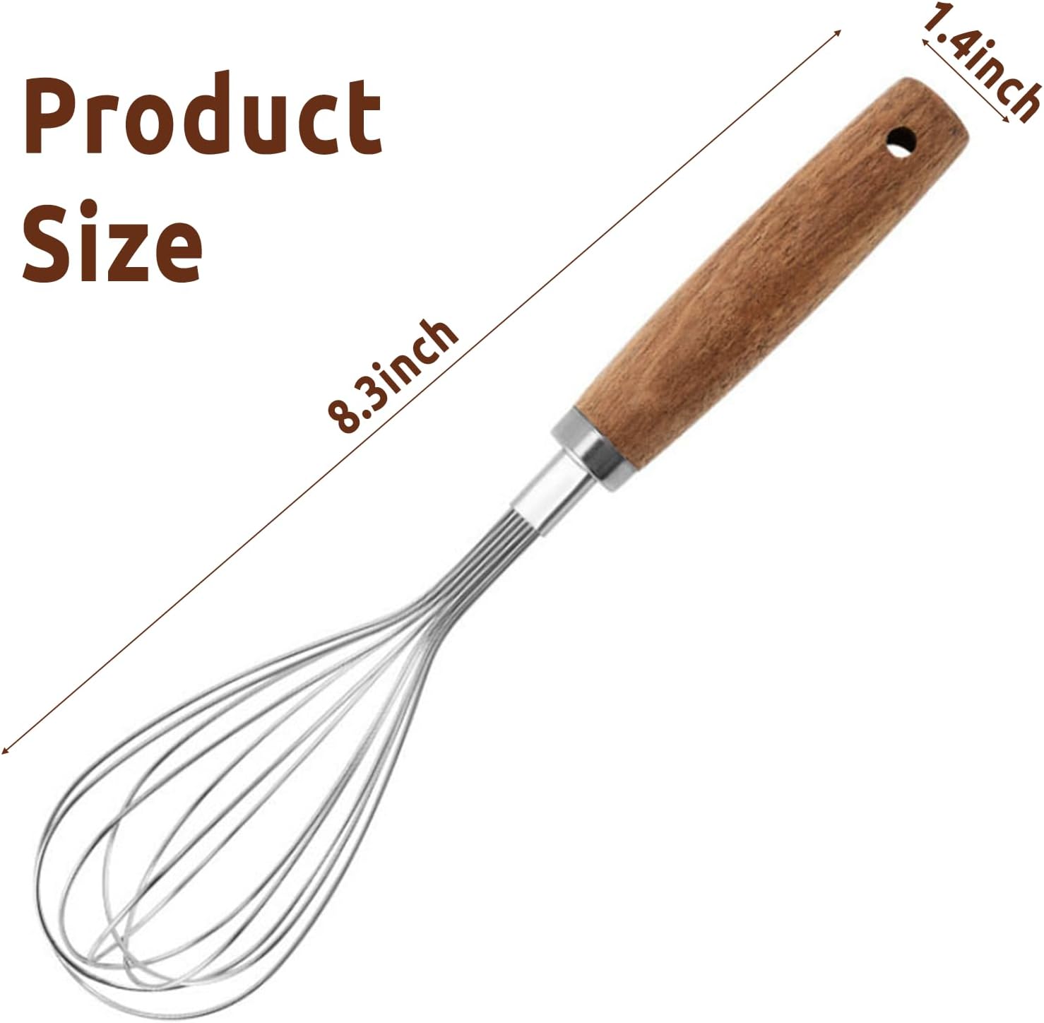 Mini Small Whisks Tool for Cooking Stainless Steel Metal Hand Egg Whisk