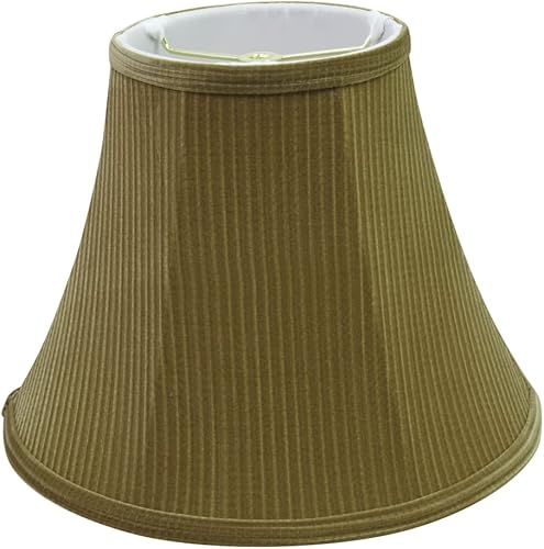 Miniatura 2 de Aspen Creative 30159A - Pantalla de lámpara de araña con forma de campana de transición en color marrón y verde, 12 pulgadas de ancho (6 x 12 x 9 12