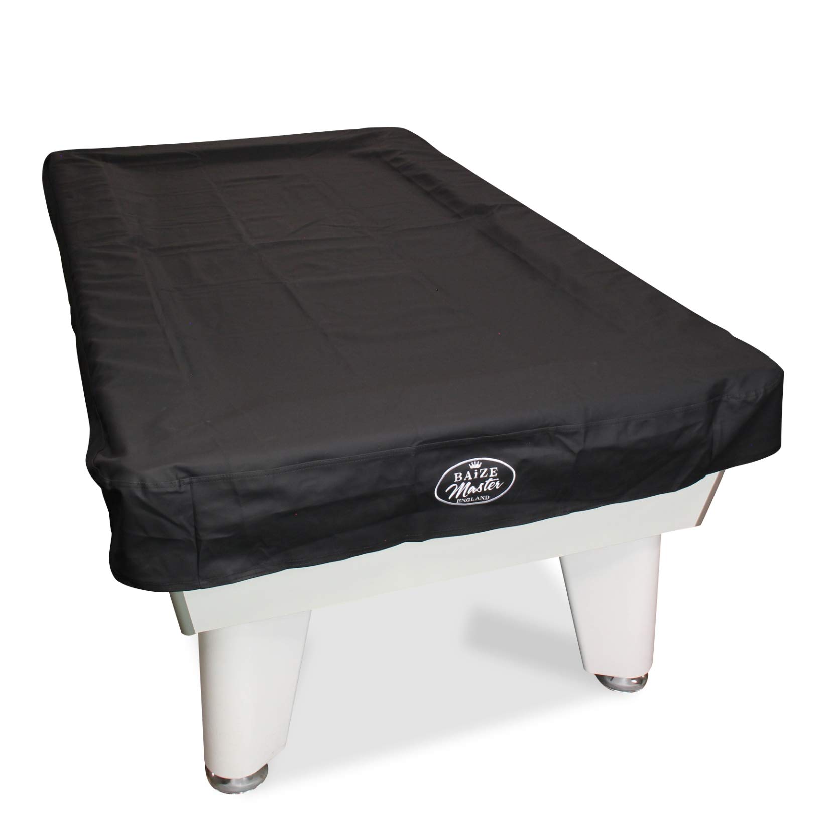 BAIZE MASTER 7ft Fitted Leatherette Pool Table Cover - For 7 Foot Tables - Protects Against Sunlight, Spills & Dust (Black)