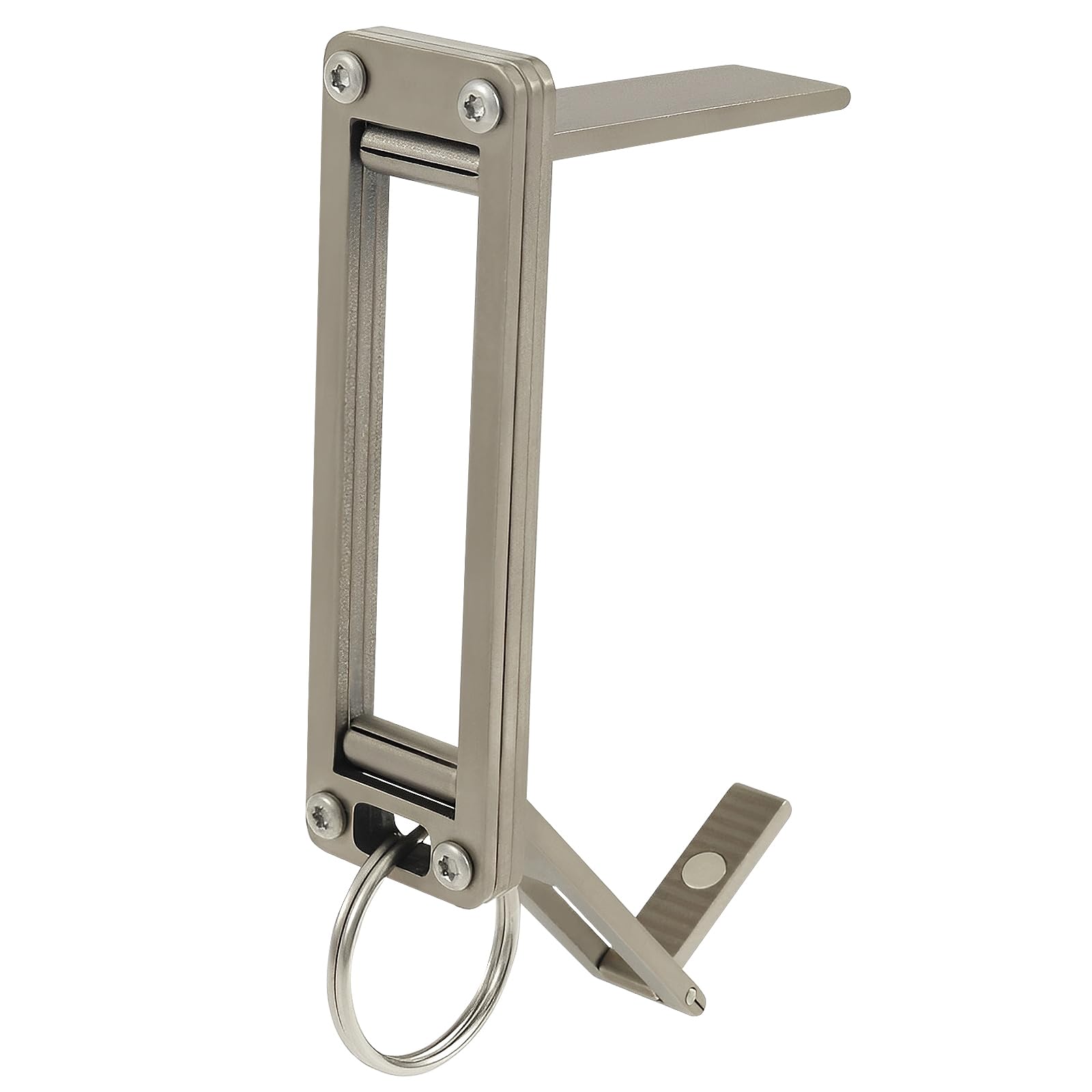 Zhjiutak Table Handbag Holder,Metal Table Bag Hook Folding Portable Desk Purse Holder Hanger for Restaurant Cafe Office Travel,Adjustable Bag Hanger
