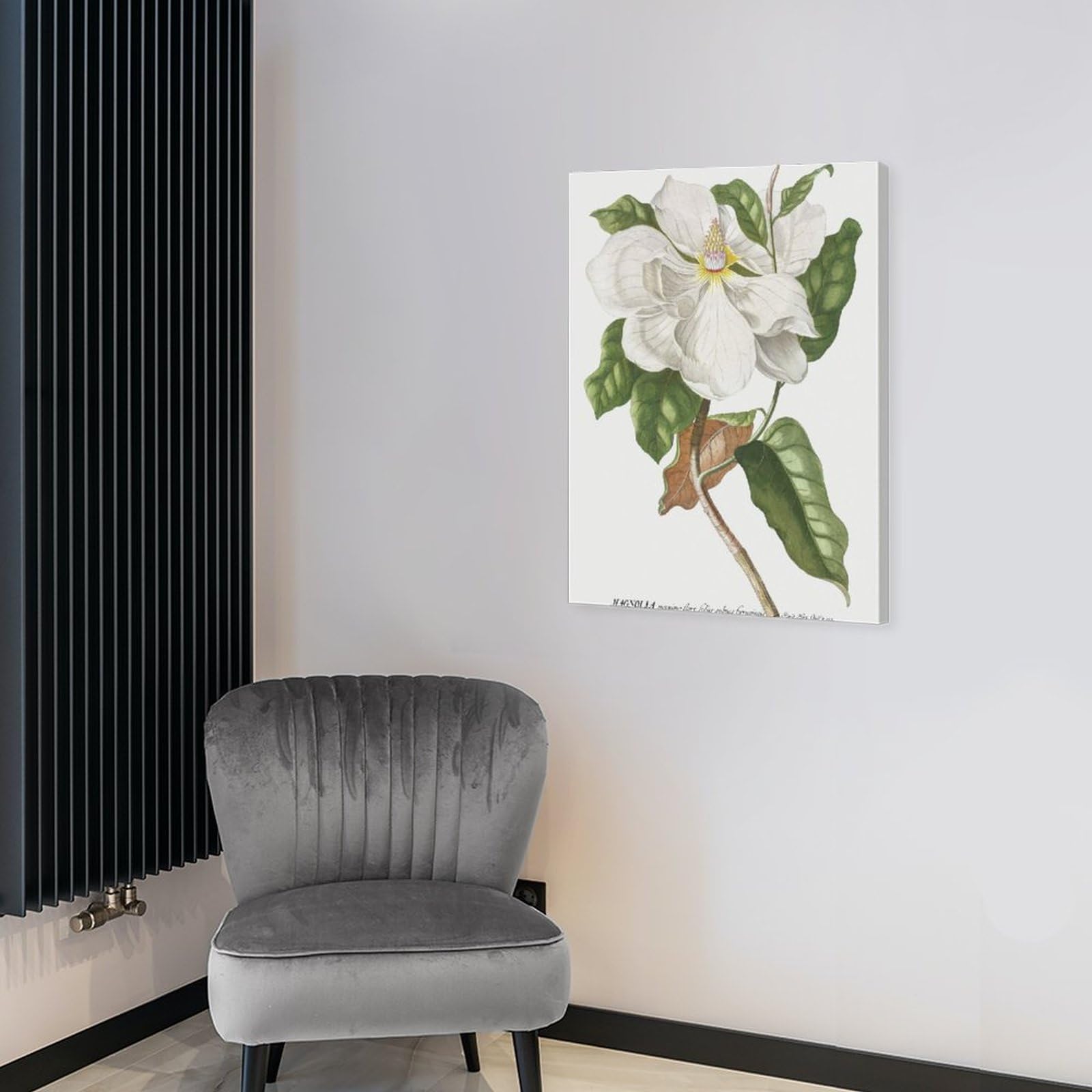 Amazon.co.jp: 絵画 白い花のイラストインテリア 絵画 歴史的な芸術