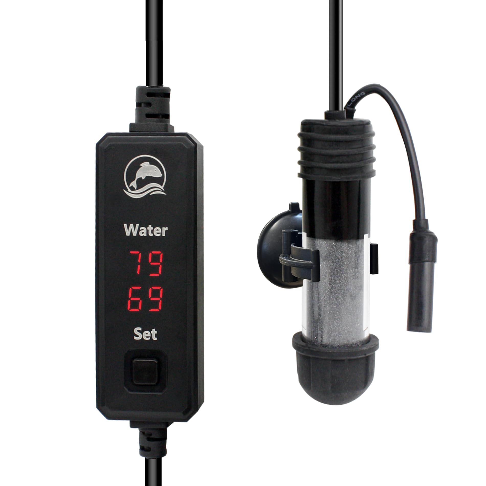 Chauffage aquarium 25W submersible pour eau salée et douce