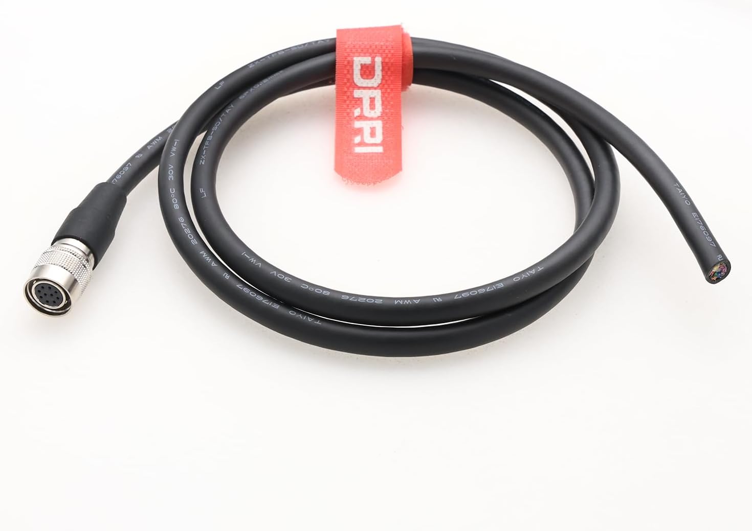 DRRI HR10A-10P-10S 10pin Hirose to Flying Leads High Flex Cable for SFCC CCD Camera (3M)