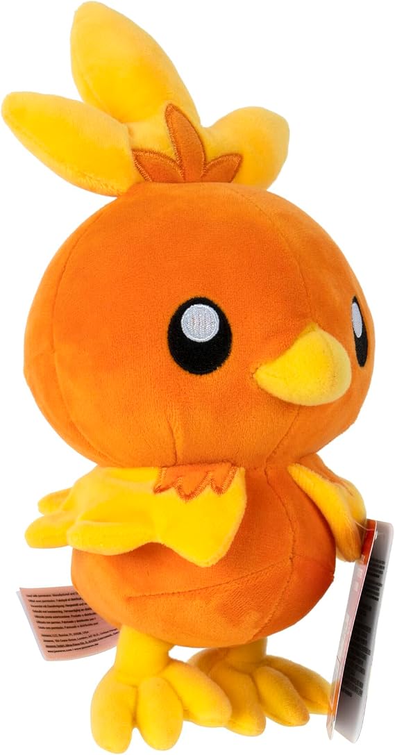 JAZWARES Jazwares Pokemon 8'' Plush Toy Torchic, Multicolor, (95217JAZ_FLEMMLI)