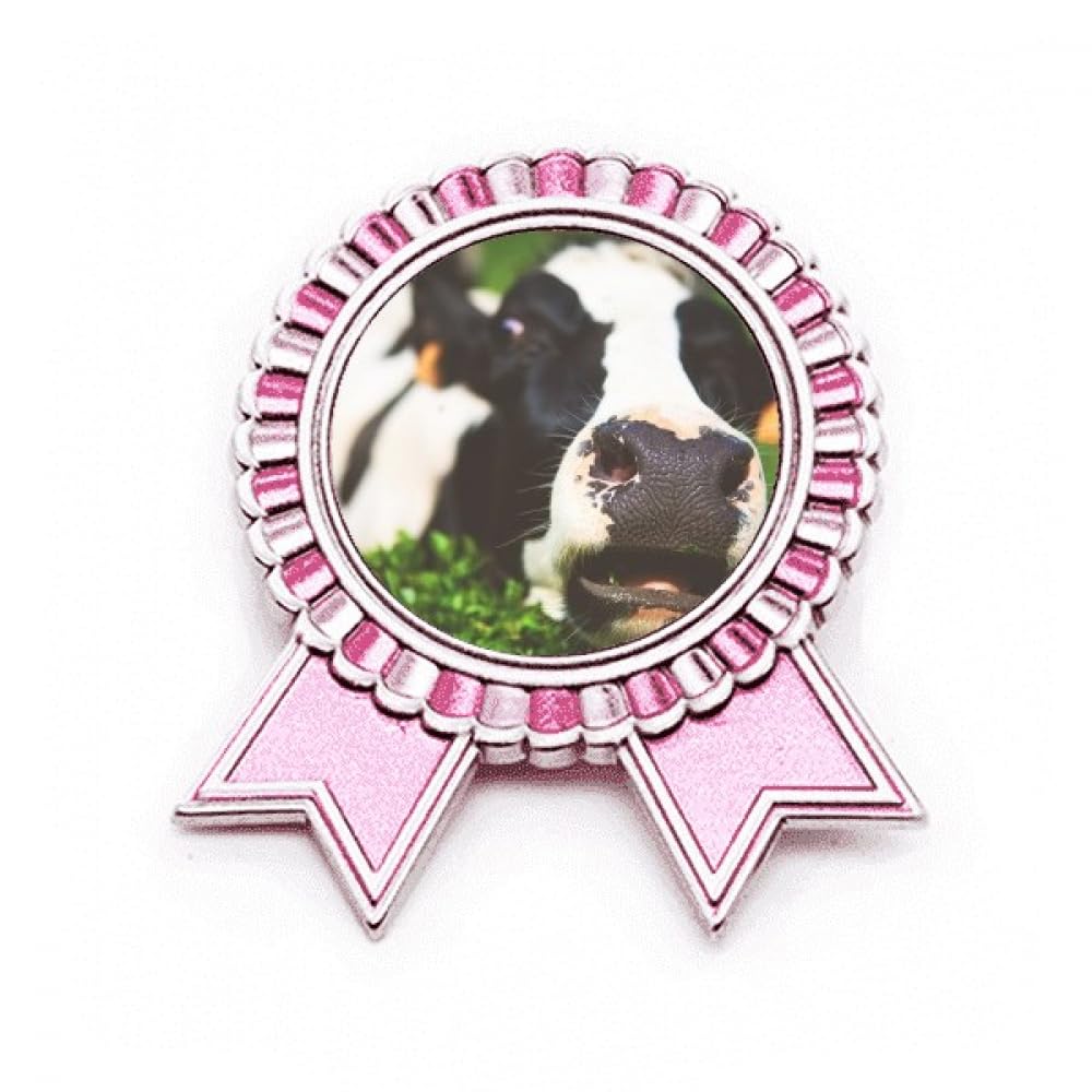 Broche vache rose métal Pcture M, l'idée cadeau originale - 4