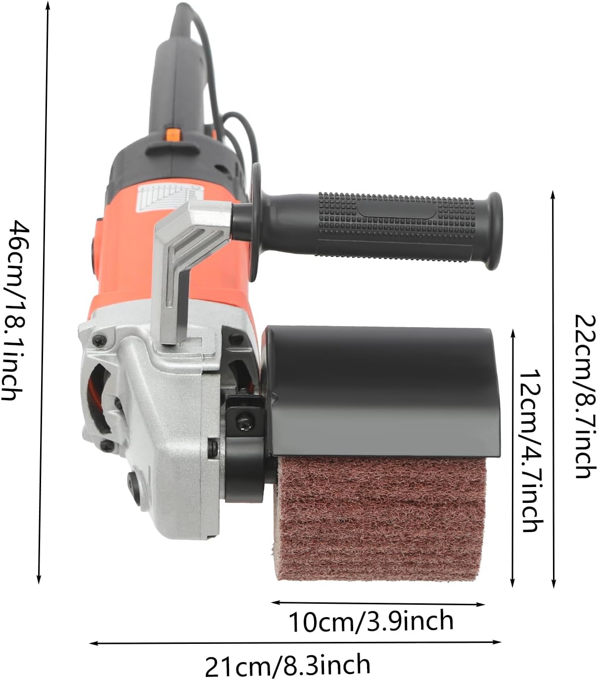 Surface Conditioning Tool 1400W,110V Handheld Electric Sander Polisher Kit, 8 Variable Speed Polisher,600-3600RPM for Metal, Stainless Steel, Plastic, Wood