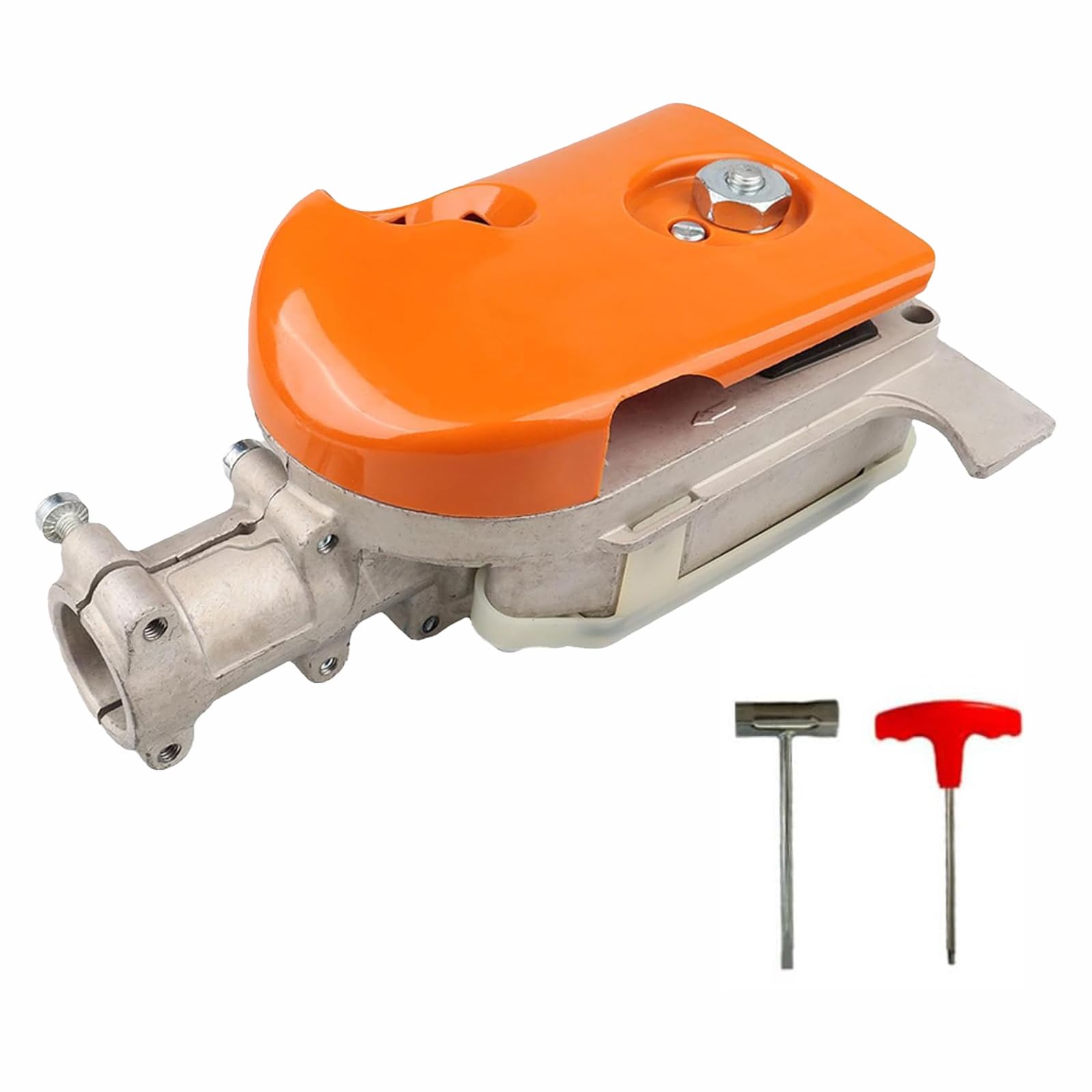 Caja de engranajes para sierra de poste con herramientas de desmontaje, cabezal de engranaje, caja de cambios, cortador de árbol, herramienta de engranajes compatible con STIHL HT73 HT75 HT100 HT130