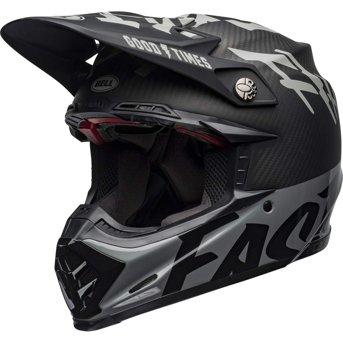 BELL HELMET MOTO-9 FLEX FASTHOUSE WRWF BLACK/WHITE/GREY XL