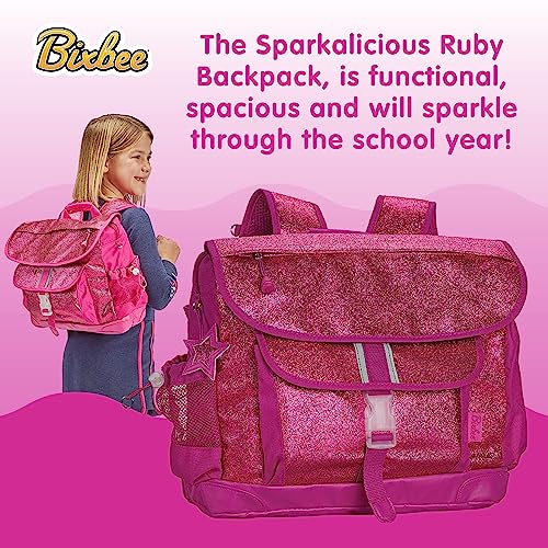 Bixbee Kids Backpack, Sparkalicious Ruby Raspberry, Medium2
