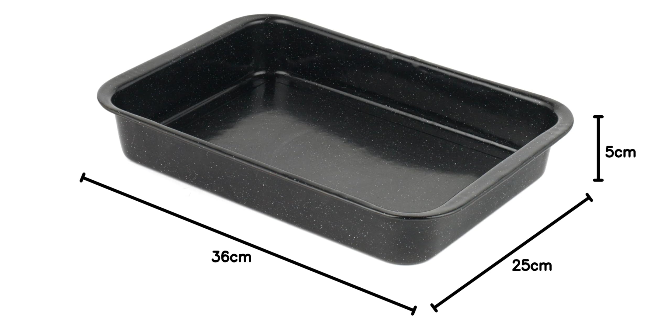 Russell Hobbs COMBO-9094 Romano - Set di 2 torrefazioni smaltate in vetro vetrificato, 36 cm, lavabili in lavastoviglie, rettangolari, per verdure e carne, adatte al forno fino a 230 gradi, 36 x 25 x