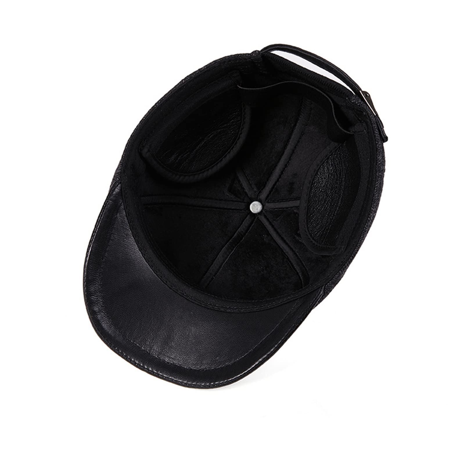 Męska zima kapelusz Herringbone Beret Hat Patchwork Ciepłe Earfaps Płaska czapka Retro Newsboy