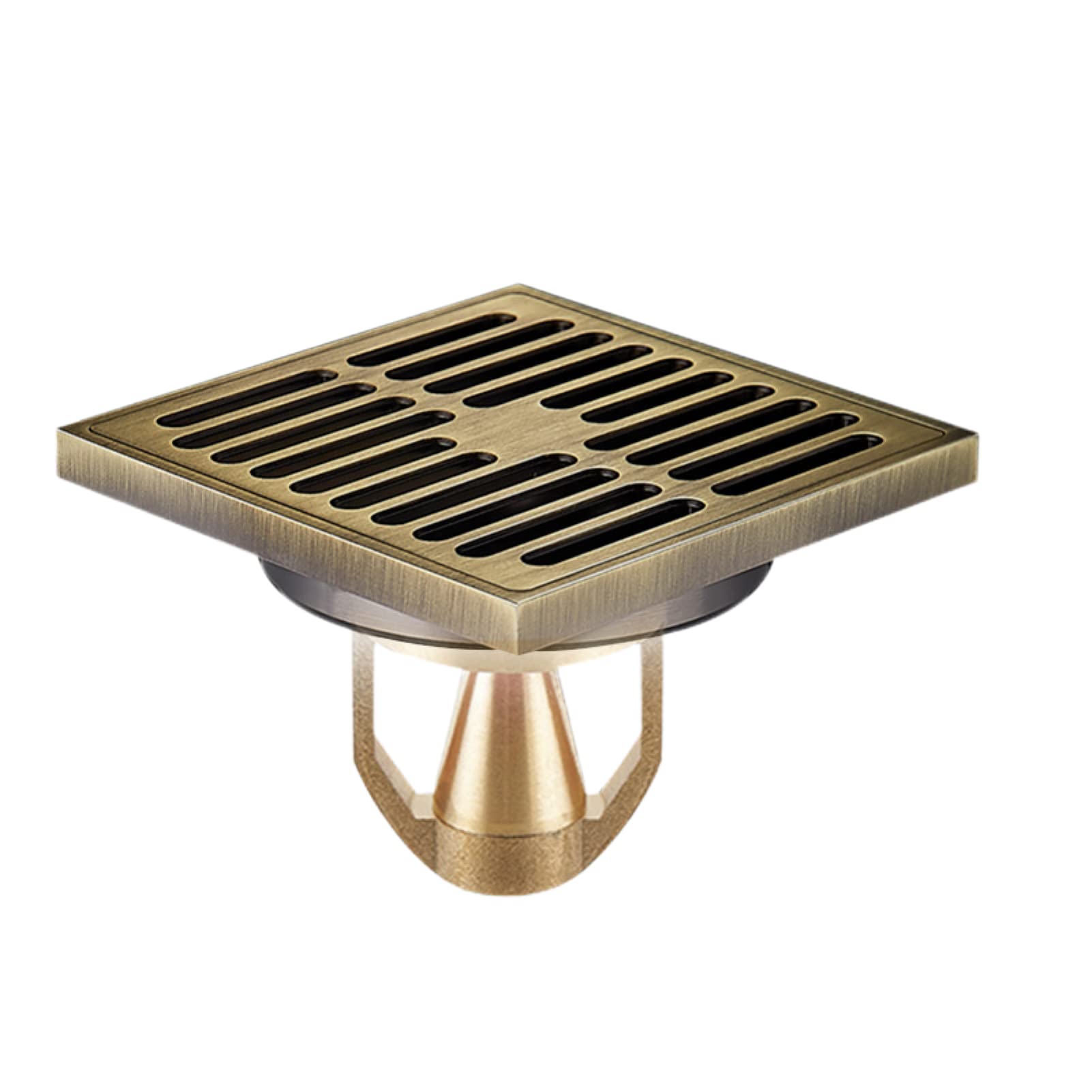 Drain de sol en cuivre pur noir à lévitation magnétique pour douche