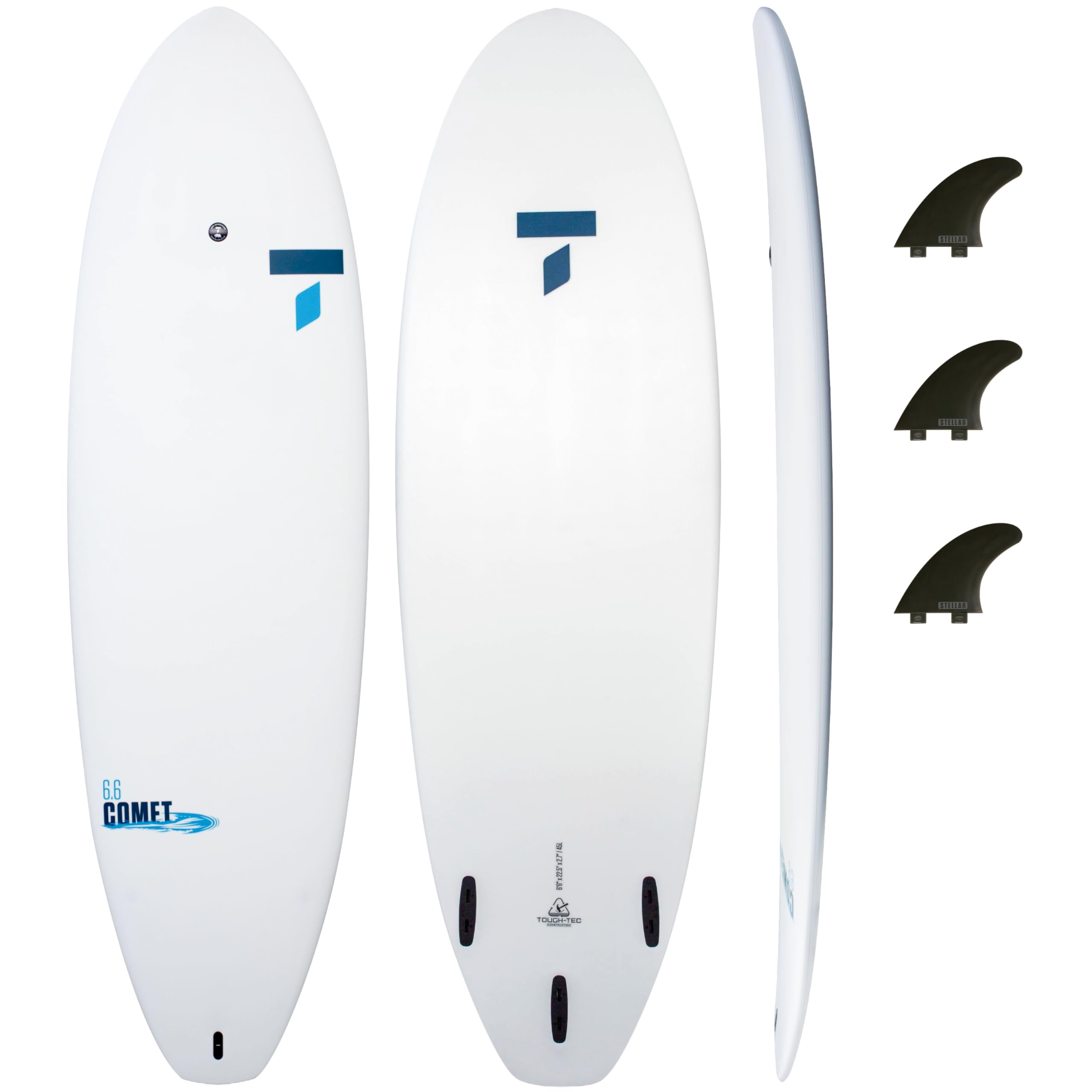 TAHE 6'6" Comet Tough-Tec Surfboard – Durable, Lightweight & Built to Last | Ideal for Beginner to Intermediate Riders | Made in France