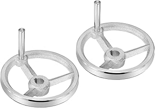 Tool parts 125mm/4.92 Inch Rotary Handwheel - 2 Pack Cast Iron for Milling Machines Lathes
