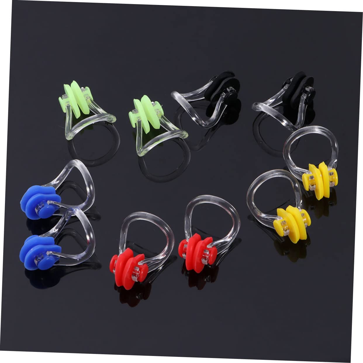 Sosoport 100 STK Schwimmender Silikon-Nasenclip Tauchzubehör unsichtbare Nasenstöpsel zum Schwimmen Schwimmzubehör Nasenschutz wasserdicht Nasenklammer Schutzclip w30