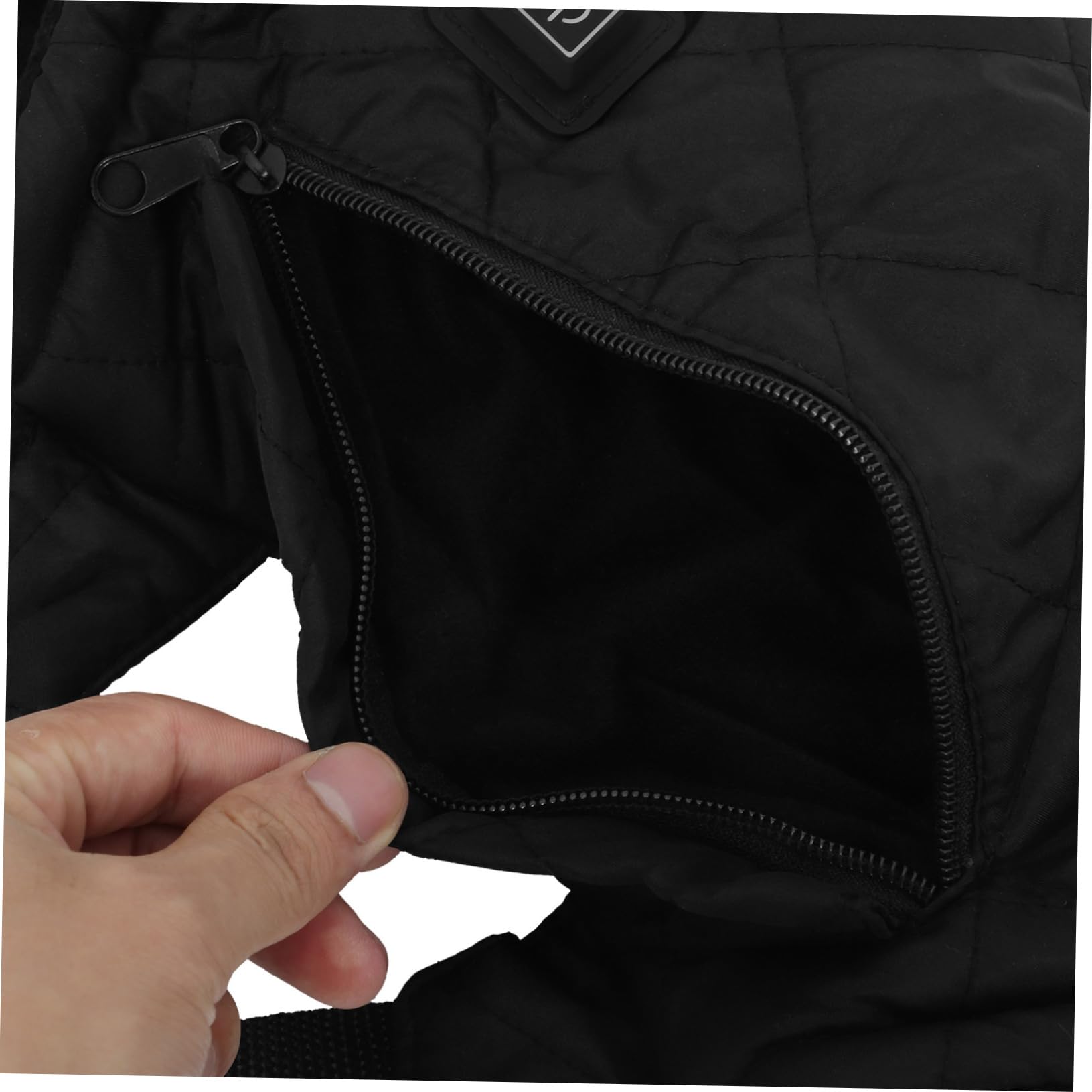Handwärmer 1 Stück Schwarz aus Gesteppter Baumwolle Polyester