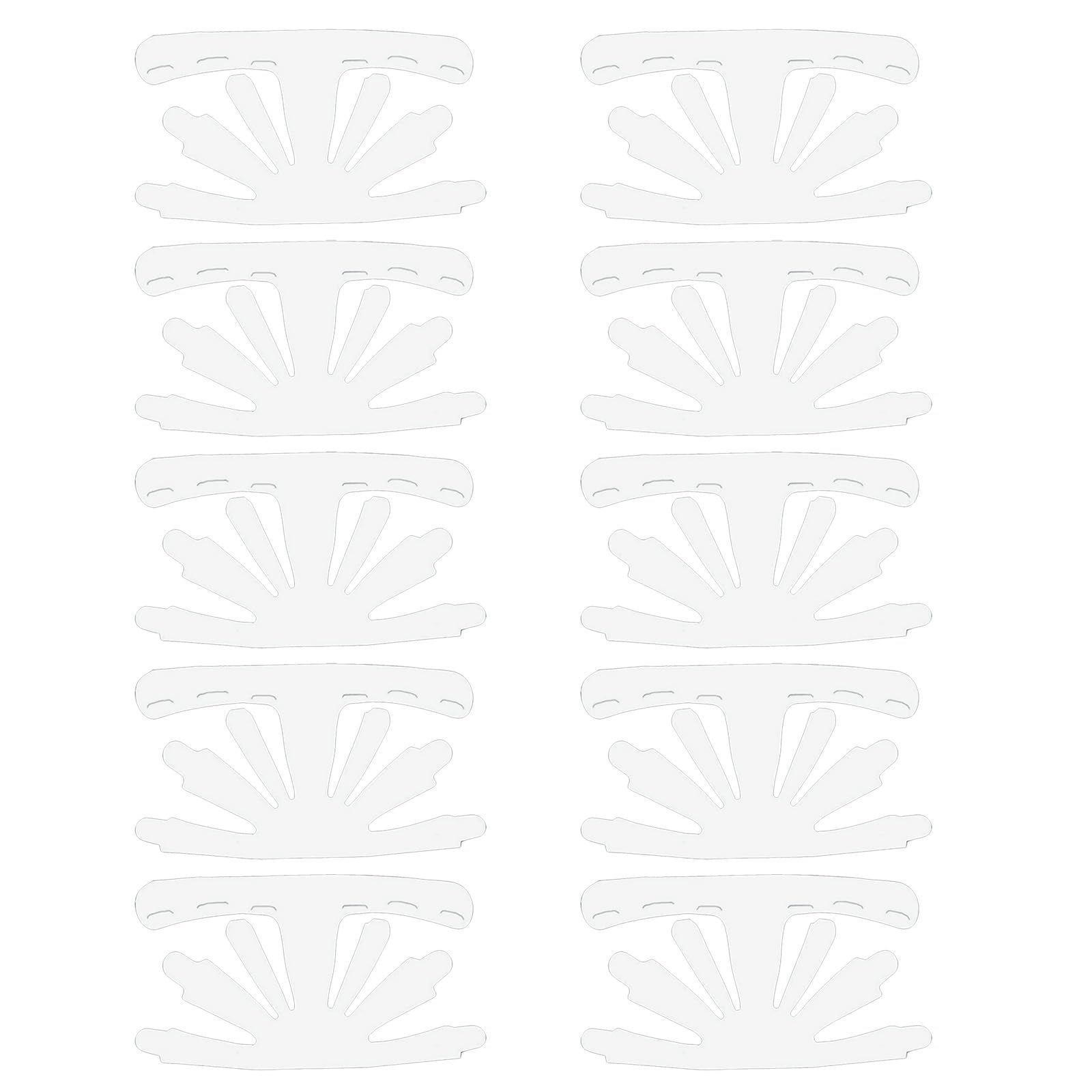 Saccgt 10Pcs Hat Inserts for Baseball Maintain Shape and Appearance Reusable Hat Liner Inner Liner for Baseball Caps Plastic, About.29x15cm/1.42x5.9'', As Picture Shows