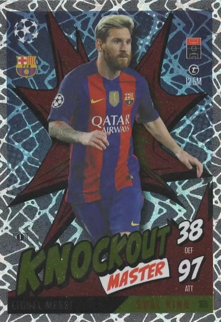 Match Attax Extra 2024 2025 Messi Knockout Master 305 Trading Card