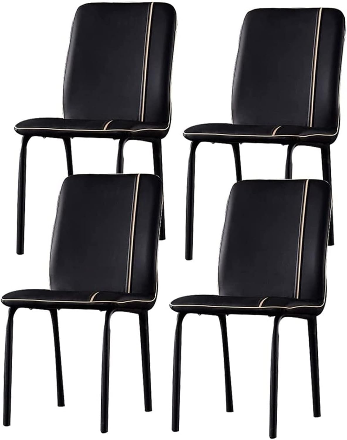 REROM Leather Lounge Counter Chairs Set of 4,Ergonomics
