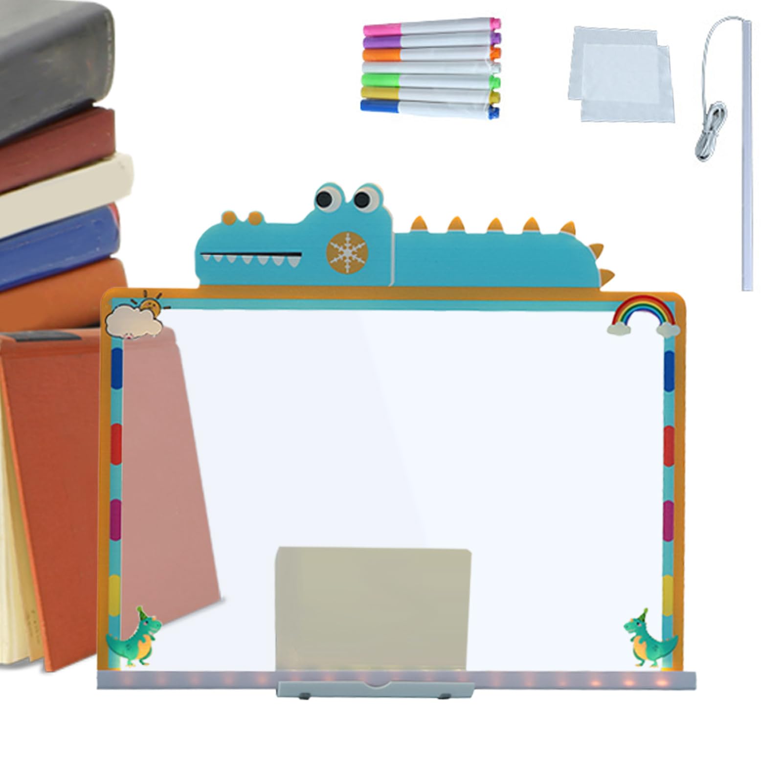 Light Up Drawing Board for Kids - Glow Writing Tablet for Kids | Children Glow Doodle Tablet - for Party Gathering Home School Classroom Nursery Kindergarten Travel