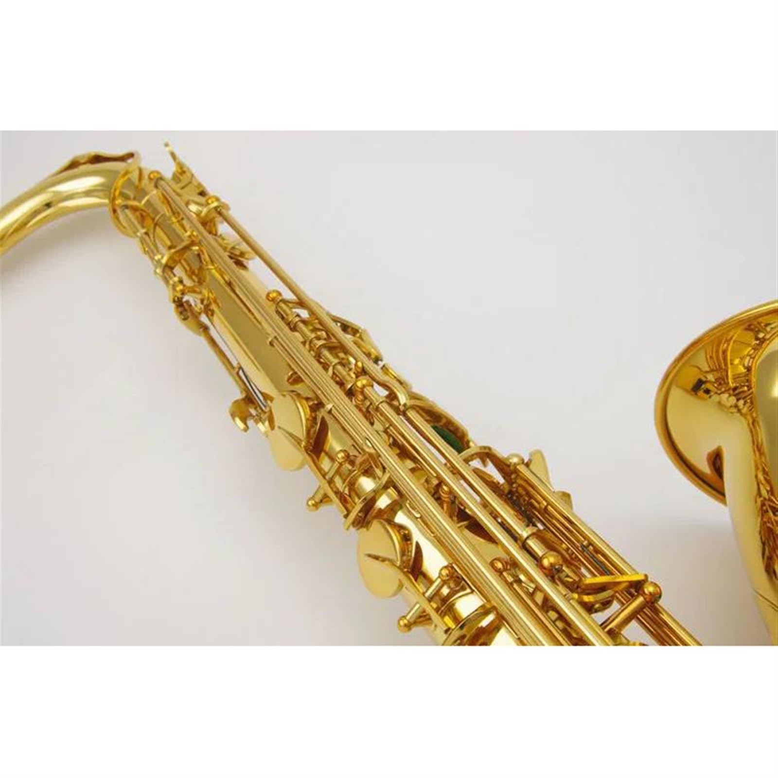 Saxofón Instrumentos Musicales Saxofón Tenor B Latón Lacado Dorado Saxofón Sib Tune Saxofón