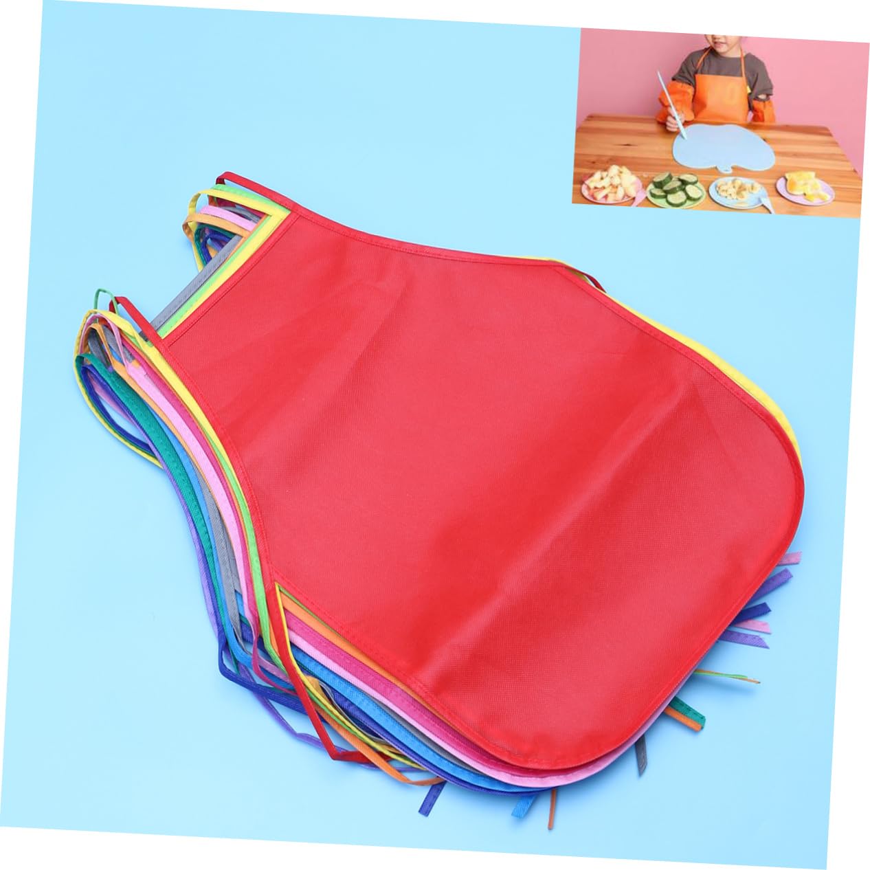 Toyvian 24 Pezzi Overol Para Niño Bambino Vernice Bavaglini Per I Più Piccoli Ragazzi Bavaglini Bambini Chef Grembiule Pittura Grembiule Per Il Bambino Bambini Cosplay Grembiule Bambini